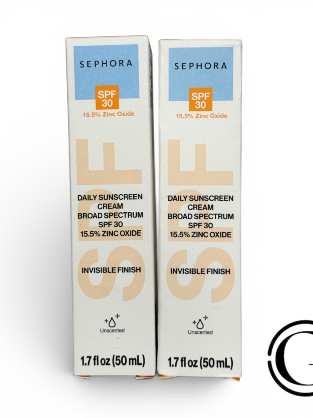 PACK OF 2 SEPHORA Invisible Finish Daily Mineral Sunscreen Cream SPF 30 1.7 oz